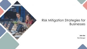 Risk Mitigation Strategies For Businesses PPT Structure AT