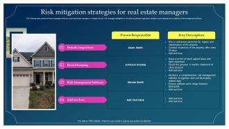 Risk Mitigation Strategies For Real Estate Managers Implementing Risk Mitigation Strategies For Real