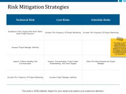 Risk Mitigation Strategies Ppt Layouts Layout