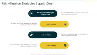 Risk Mitigation Strategies Supply Chain In Powerpoint And Google Slides Cpb