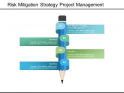 Risk mitigation strategy project management ppt powerpoint designs cpb
