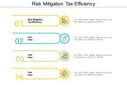 Risk mitigation tax efficiency ppt powerpoint presentation slides diagrams cpb