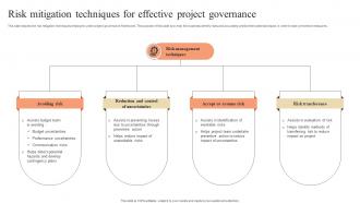 Risk Mitigation Techniques For Effective Project Governance