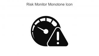 Risk Monitor Monotone Icon In Powerpoint Pptx Png And Editable Eps Format