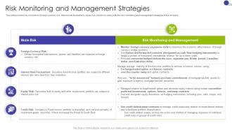 Risk Monitoring And Management Strategies Key Business Details Of A Technology Company
