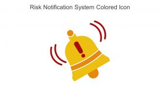Risk Notification System Colored Icon In Powerpoint Pptx Png And Editable Eps Format