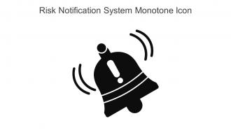 Risk Notification System Monotone Icon In Powerpoint Pptx Png And Editable Eps Format