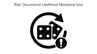 Risk Occurrence Likelihood Monotone Icon In Powerpoint Pptx Png And Editable Eps Format