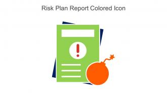 Risk Plan Report Colored Icon In Powerpoint Pptx Png And Editable Eps Format