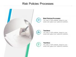 Risk policies processes ppt powerpoint presentation infographic template influencers cpb