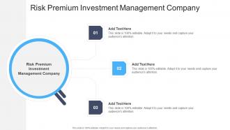 Risk Premium Investment Management Company In Powerpoint And Google Slides Cpb