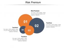 Risk premium ppt powerpoint presentation icon infographics cpb