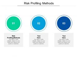 Risk profiling methods ppt powerpoint presentation professional objects cpb