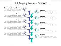 Risk property insurance coverage ppt powerpoint presentation layouts gridlines cpb