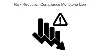 Risk Reduction Compliance Monotone Icon In Powerpoint Pptx Png And Editable Eps Format