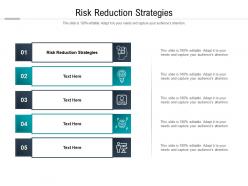Risk reduction strategies ppt powerpoint presentation infographics grid cpb