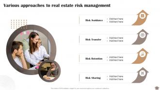Risk Reduction Strategies Stakeholders Various Approaches To Real Estate Risk Management