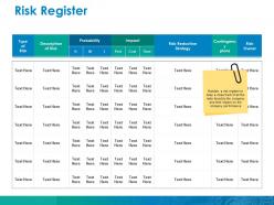 Risk Register Ppt File Graphics Example