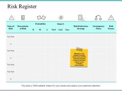 Risk Register Ppt Powerpoint Presentation File Picture