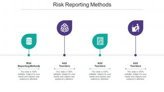 Risk Reporting Methods Ppt Powerpoint Presentation Gallery Examples Cpb