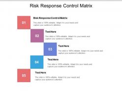 Risk response control matrix ppt powerpoint presentation infographic template aids cpb