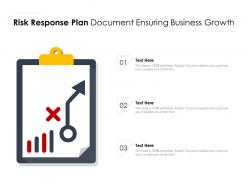 Risk response plan document ensuring business growth
