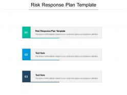 Risk response plan template ppt powerpoint presentation show objects cpb