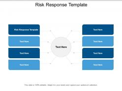 Risk response template ppt powerpoint presentation icon model cpb