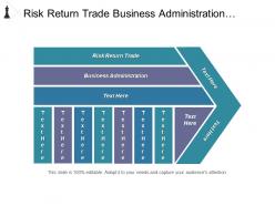 Risk return trade business administration database marketing research cpb