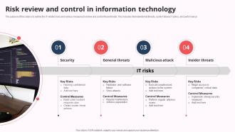 Risk Review And Control In Information Technology
