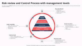 Risk Review And Control Process With Management Levels