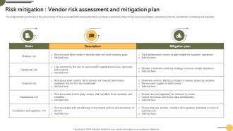 Risk Risk Assessment And Mitigation Achieving Business Goals Procurement Strategies Strategy SS V
