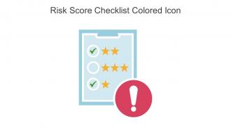 Risk Score Checklist Colored Icon In Powerpoint Pptx Png And Editable Eps Format