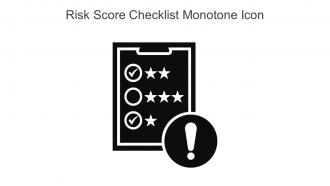 Risk Score Checklist Monotone Icon In Powerpoint Pptx Png And Editable Eps Format