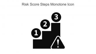 Risk Score Steps Monotone Icon In Powerpoint Pptx Png And Editable Eps Format