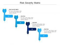 Risk severity matrix ppt powerpoint presentation gallery show cpb