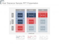 Risk tolerance sample ppt presentation