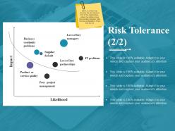 Risk tolerance template powerpoint graphics