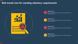 Risk Trends Icon For Meeting Statutory Requirements