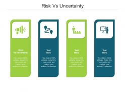 Risk vs uncertainty ppt powerpoint presentation file background designs cpb