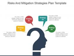 Risks and mitigation strategies plan template powerpoint slide themes
