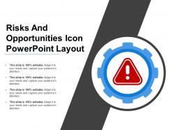 Risks And Opportunities Icon Powerpoint Layout