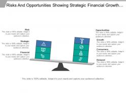 Risks And Opportunities Showing Strategic Financial Growth And Demand