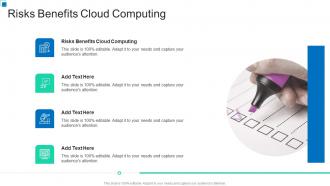 Risks Benefits Cloud Computing In Powerpoint And Google Slides Cpb