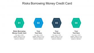 Risks borrowing money credit card ppt powerpoint presentation ideas pictures cpb