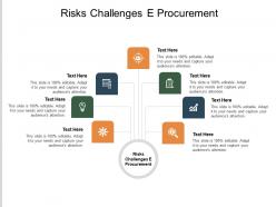 Risks challenges e procurement ppt powerpoint presentation ideas format ideas cpb