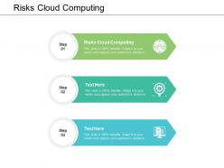 Risks cloud computing ppt powerpoint presentation file background cpb