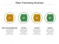 Risks franchising business ppt powerpoint presentation outline deck cpb