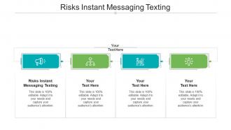 Risks instant messaging texting ppt powerpoint presentation ideas infographics cpb