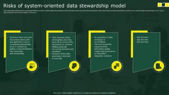Risks Of System Oriented Data Stewardship Model Stewardship By Business Process Model
